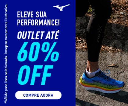 Outlet até 60% de desconto na Mizuno