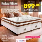 Linha de Colchão e Cama Box Relax Pillow oferta da loja Cama Inbox