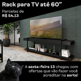 Rack para TV até 60 Polegadas 1290 em oferta da loja Carraro