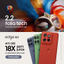 2.2 Folia Tech: Edge 60 Fusion 5G 256GB 24GB moto AI 50MP Sony Camera em oferta da loja Motorola