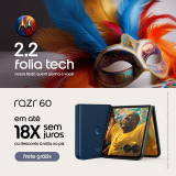 2.2 Folia Tech: Razr 60 5G  256GB 24GB Tela dobrável 6,9″ Moto AI em oferta da loja Motorola
