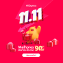 11:11: com até 90% desconto no AliExpress