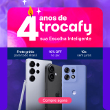 Aniversário de 4 anos: 10% de desconto no PIX + FRETE GRÁTIS na Trocafy