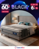 Cama Box Casal Colchão Euro Pillow + Box 138x188x60 cm Molas Ensacadas ThermoGel Living em oferta da loja Cama inBox