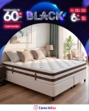 Cama Box King Colchão + Box 193×203 cm Molas Ensacadas Relax Pillow em oferta da loja Cama inBox