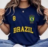 Blusa Feminina Brasil T-shirt algodão em oferta da loja Mercado Livre