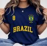 Blusa Feminina Brasil T-shirt algodão em oferta da loja Mercado Livre