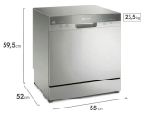 Lava-Louças Electrolux 8 Serviços Inox com Função Higienizar (LL08S) 220V em oferta da loja FastShop