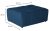 Puff Modular Soho azul-marinho em oferta da loja Mobly