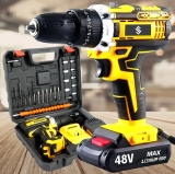 Parafusadeira Furadeira 2 Baterias Kit Completo Led Eixo Flexível em oferta da loja Mercado Livre