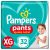 Dois Pacotes de Fraldas Pampers Pants Ajuste Total XG 32 unidades em oferta da loja Drogal