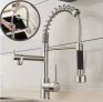 Torneira Cozinha Gourmet Inox Escovado Monocomando com Spray Extensor em oferta da loja Shopee