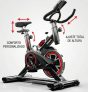 Bicicleta Ergométrica Sevenfit cores preto e vermelha 6 kg em oferta do Mercado Livre