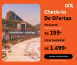 Check-in de Ofertas: trechos nacionais e internacionais em oferta na Gol