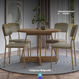 Conjunto Sala de Jantar Belgravia em oferta da loja Carraro