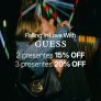 Falling in Love: ganhe 20% de desconto na compra de três presentes na Guess