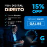 MBA Digital em Direito com 15% de desconto na Galícia Escola de Direito