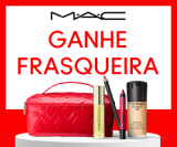 Ganhe frasqueira acima de R$ 699,00 em compras na MAC Cosméticos