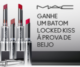 Ganhe um batom Locked Kiss nas compras acima de R$ 499,00 na MAC Cosméticos