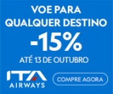 Voe para qualquer destino com 15% de desconto na ITA Airways