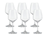 Jogo de 6 Taças para Vinho em Cristal Bohemia 455 ml Haus Concept Aroma em oferta da loja Brinox