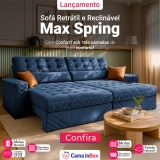 Lançamento Sofá Max Spring Retrátil e Reclinável na Cama Inbox