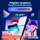 Lançamento do Ano: Console Sony PlayStation 5 + Controle Sem Fio + 2 Jogos Digitais com 7% de desconto no KaBuM!