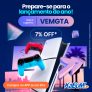 Lançamento do Ano: Console Sony PlayStation 5 + Controle Sem Fio + 2 Jogos Digitais com 7% de desconto no KaBuM!