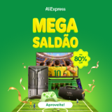 Mega Saldão com até 80% desconto no AliExpress