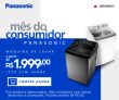 Mês do Consumidor: Máquinas de Lavar em oferta da loja Panasonic