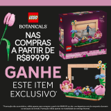 Nas compras acima de R$ 899,99, ganhe Botanicals Floral com 310 peças na Lego