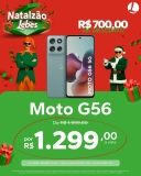 Natalzão Lebes: Moto G56 5G 256 GB + 8GB RAM 50MP + 8MP em oferta da Loja Lebes