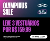 Olympikus Sale: Leve 3 Vestuários por R$ 159,99 na Olympikus
