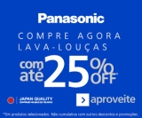Lava-louças com até 25% de desconto na Panasonic