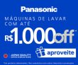 Máquinas de lavar com até R$ 1.000,00 de desconto na Panasonic