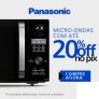 Micro-ondas com até 20% de desconto no PIX na Panasonic