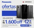 Ofertas de Aniversário: Geladeiras com até R$ 1.600,00 de desconto na Panasonic