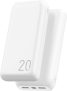 Power Bank Bazik 20000mAh 2 USB-A +1 USB-C +1 Micro USB compatível com Android e iOS branco em oferta da loja Amazon