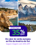 Seguro Viagem Nacional e Internacional com 35% de desconto no Melhor Seguro