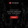 Semana do Consumidor com até 30% de desconto na Technos