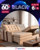 Sofá Baú Sem Caixa Retrátil 1,80 m SoftGel Petit Boucle em oferta da loja Cama inBox