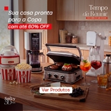 Sua casa pronta para a Copa com até 60% de desconto na Spicy